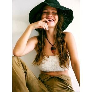 Free People Eleanor Pendant Necklace Red Agate One Size